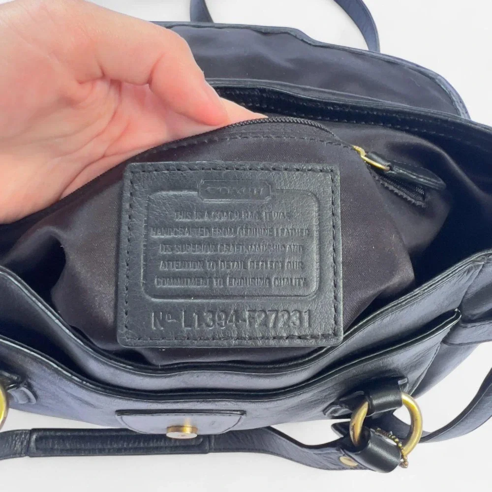 Coach Campbell Eva Leather Flap Satchel